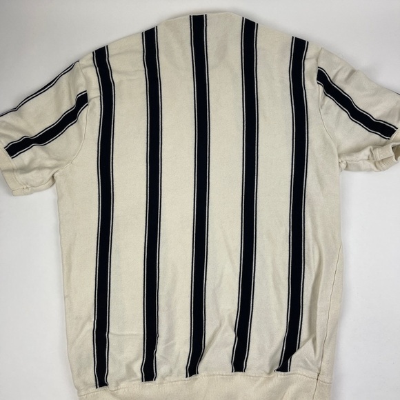 J Crew Sweater Womens Large White Black Striped - Picture 6 of 8